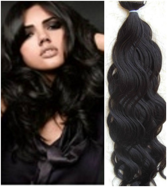 (image for) European Unprocessed Natural Wave Machine Weft - Finest Quality
